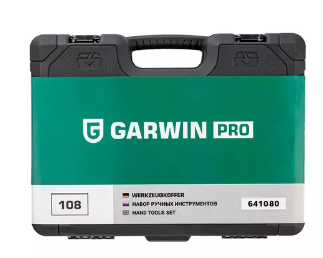 Набор инструментов 1/4" и 1/2" 6 гр. "GARWIN" 108 предметов
