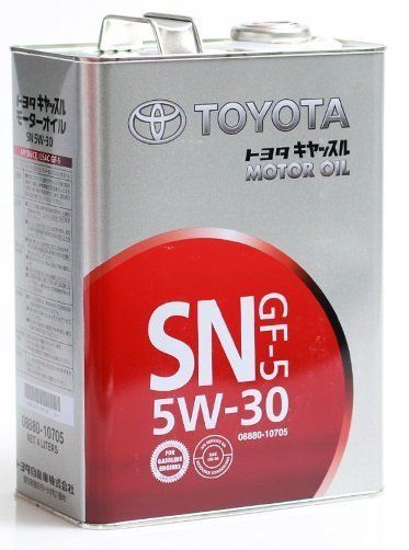 Масло моторное Toyota 5W30 SN GF-5, п/синтетика, 4л