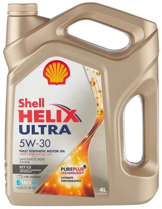 Масло моторное Shell Helix Ultra ECT, 5w30, синтетика, 4л