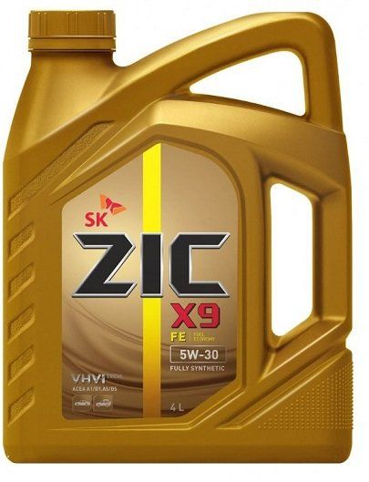 Масло моторное Zic X9, 5W30, синтетика, 4л