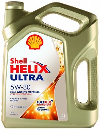 Масло моторное Shell Helix Ultra, 5W30, синтетика, 4л