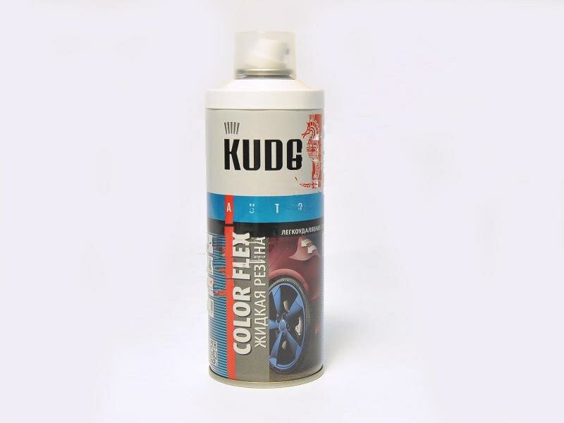 Жидкая резина "Kudo", белая, спрей, 520мл