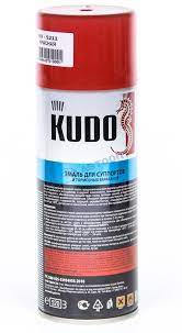 Эмаль "KUDO" для суппортов и тормозных барабанов, красная, 520мл